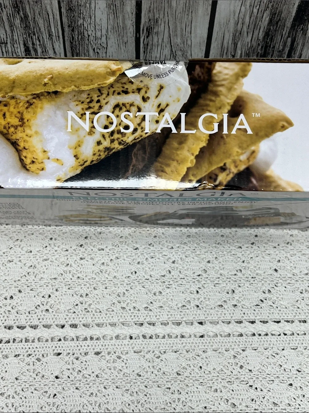 Nostalgia S'mores Maker - Brown and Silver Indoor Roaster